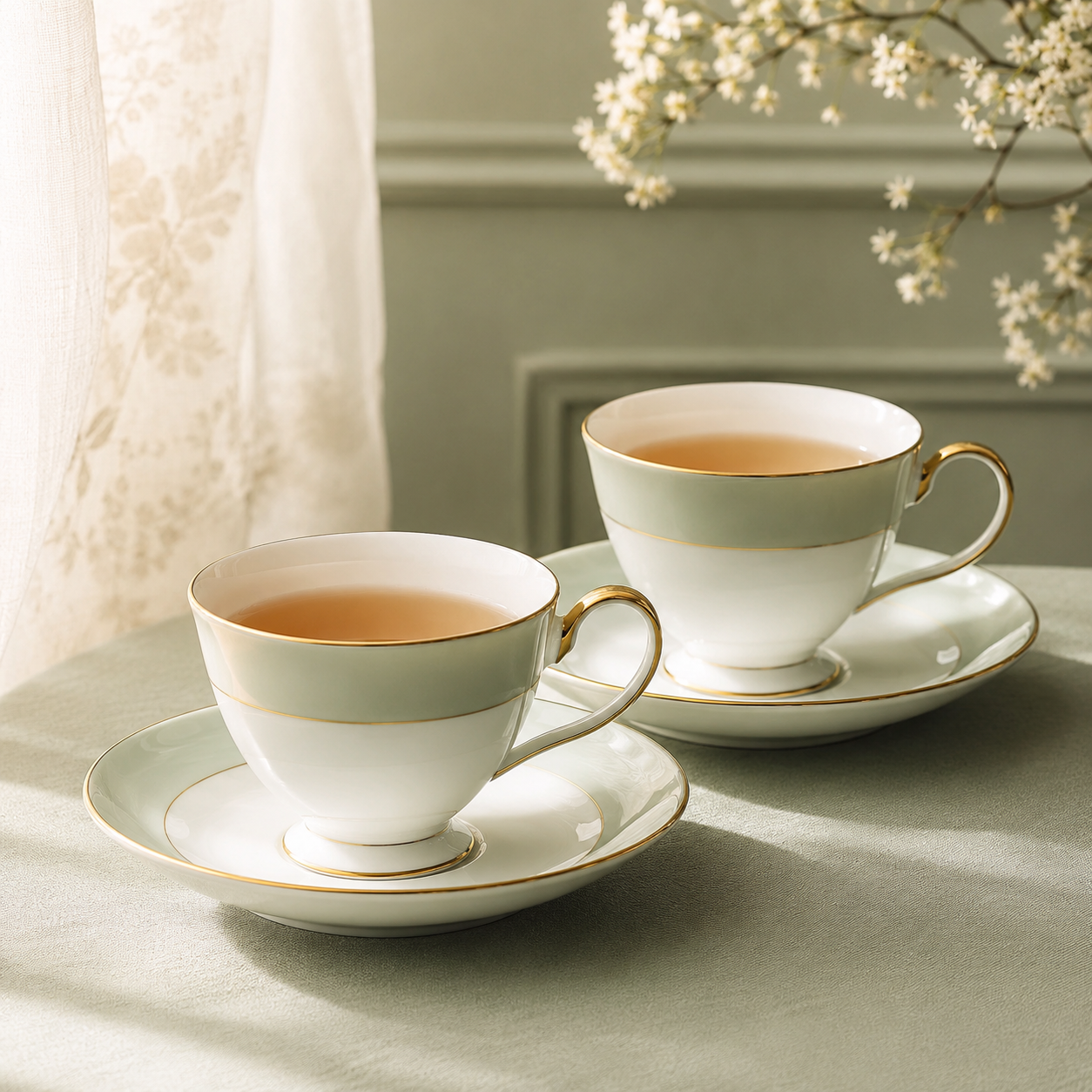 Afternoon Cup & Saucer Set of 2