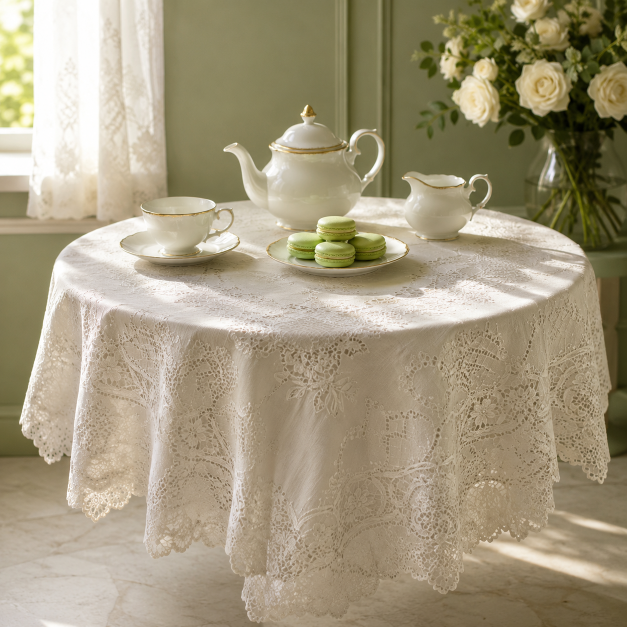 Table & Linen — Runners, cosies and trays that dress the tea table.
