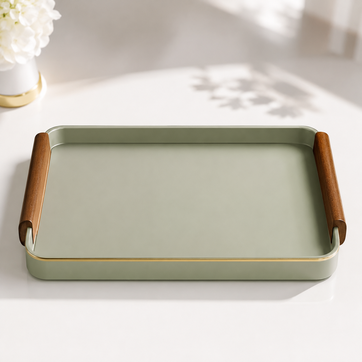 Serving Tray Wood Handle